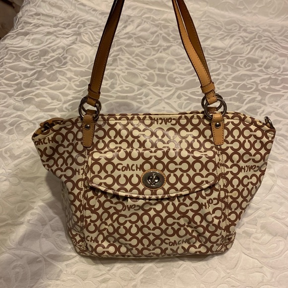 Coated canvas Coach purse - Picture 5 of 10